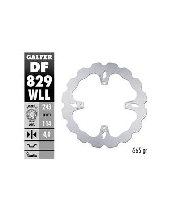 DISC WAVE FIXED SOLID 243x4mm