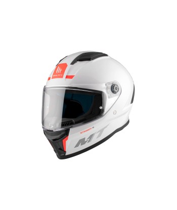 Casco Integral Stinger 2 Solid A0 Blanco Perla Brillo - MT Helmets