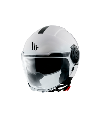 Casco Jet Viale SV Solid A0 Blanco Brillo - MT Helmets