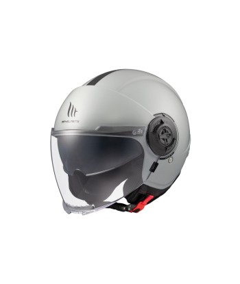 Casco Jet Viale SV S Solid A12 Gris Brillo - MT Helmets