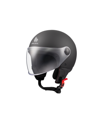 Casco Jet Street S Solid A1 Negro Mate - MT Helmets