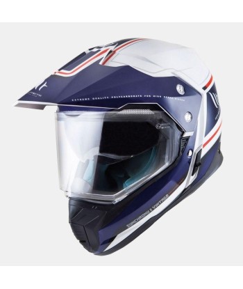 Casco Off Road Synchrony Duo Sport SV Vintage Blanco Perla Brillo - MT Helmets