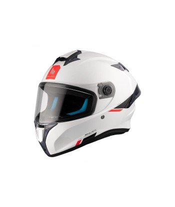 Casco Integral Targo S Solid A0 Blanco Perla Brillo - MT Helmets