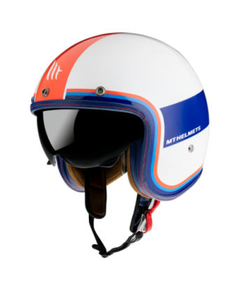 Casco Jet Le Mans 2 SV Tant D15 Azul Perla Brillo - MT Helmets