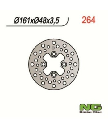 Disco de freno NG 264 161 x 48 x 3.5