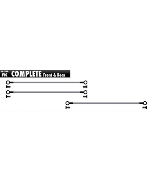 METALLIC LINES COMPLETE (FRONT & REAR) BLACK-BRASS