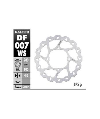 DISC WAVE FIXED OVERSIZE 280x4mm
