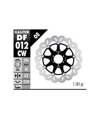 DISC WAVE FLOTATING (C. ALU.) 296x4mm