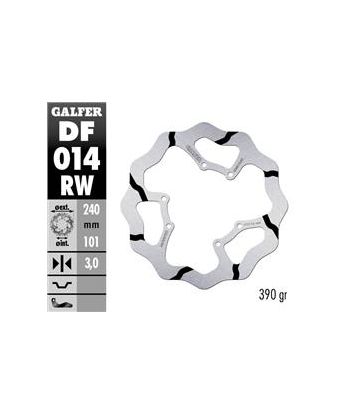 DISC WAVE FLOATING (C. STEEL) 240x3mm
