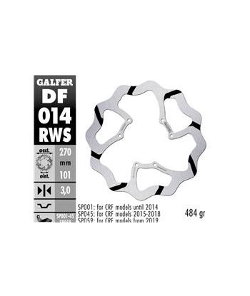 DISC WAVE FLOATING OVERSIZE GROOVED (C. STEEL) 270