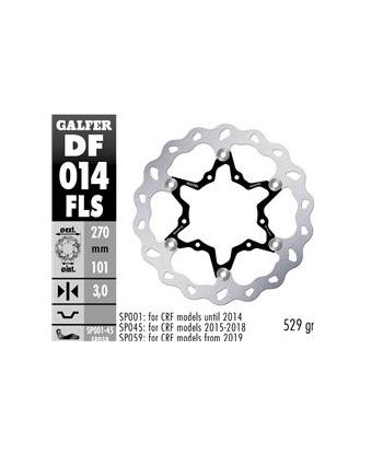 DISC WAVE FIXED OVERSIZE GROOVED 270x3mm