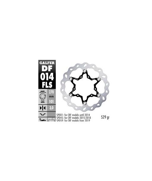 DISC WAVE FIXED OVERSIZE GROOVED 270x3mm