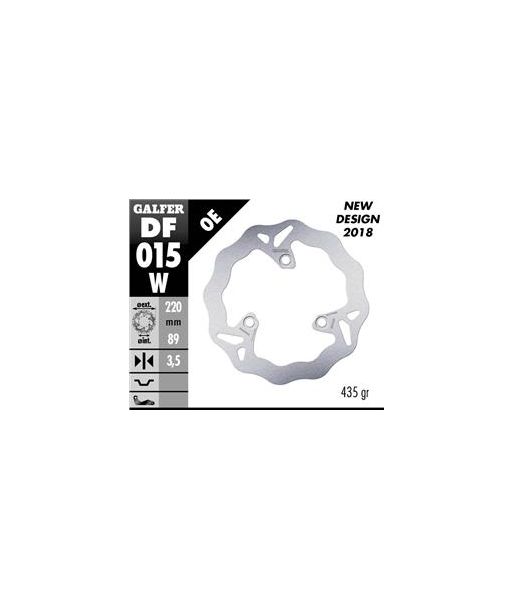 DISC WAVE FIXED 220x3.5mm