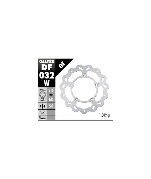 DISC WAVE FIXED 316x5mm