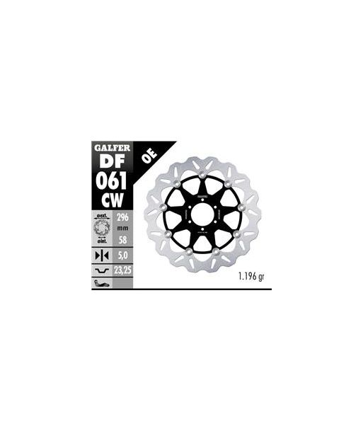 DISC WAVE FLOATING COMPLETE (C. ALU.) 296x5mm