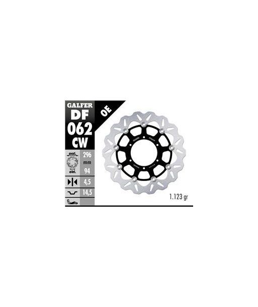 DISC WAVE FLOATING COMPLETE (C. ALU.) 296x4,5mm
