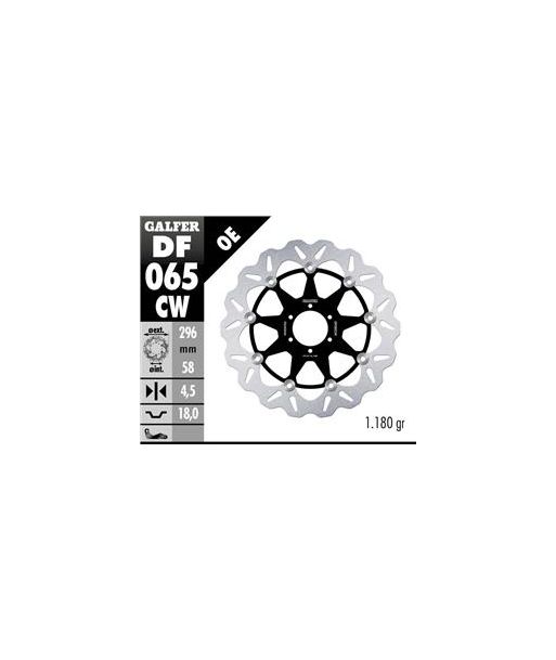 DISC WAVE FLOATING COMPLETE (C. ALU.) 296x5mm