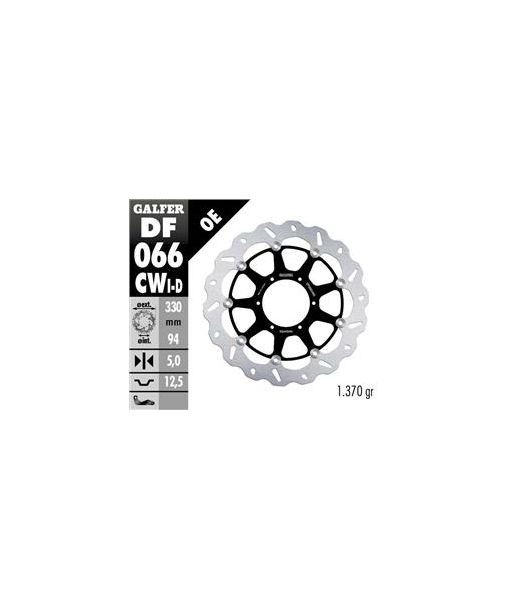 DISC WAVE FLOATING COMPLETE LEFT (C. ALU.) 330x5mm