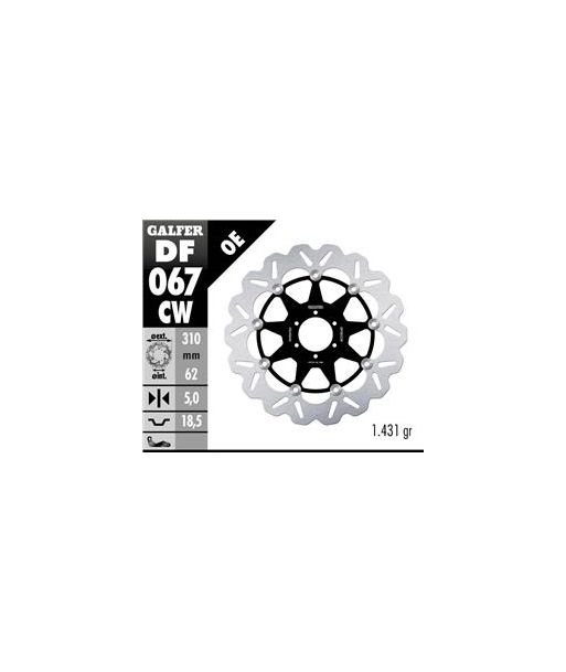 DISC WAVE FLOATING COMPLETE (C. ALU.) 310x5mm
