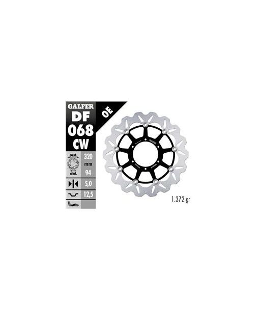 DISC WAVE FLOATING COMPLETE (C. ALU.) 320x5mm