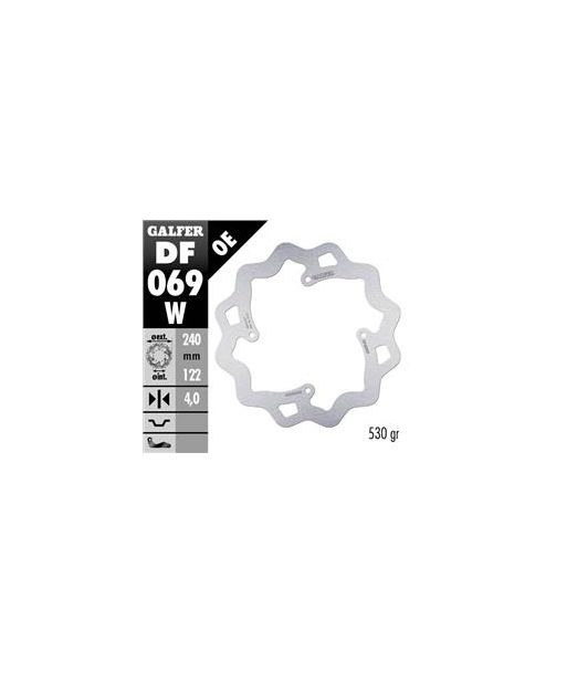 DISC WAVE FLOATING (C. STEEL) 240x4mm