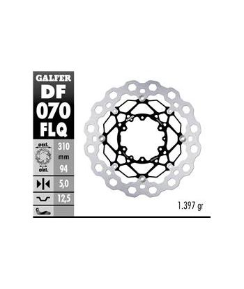 DISC CUBIQ FLOATING (C. STEEL) 310x5mm