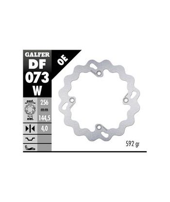 DISC WAVE FIXED 256x4mm