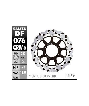 DISC WAVE FLOATING COMPLETE RIGHT (C. ALU.) 320x5m