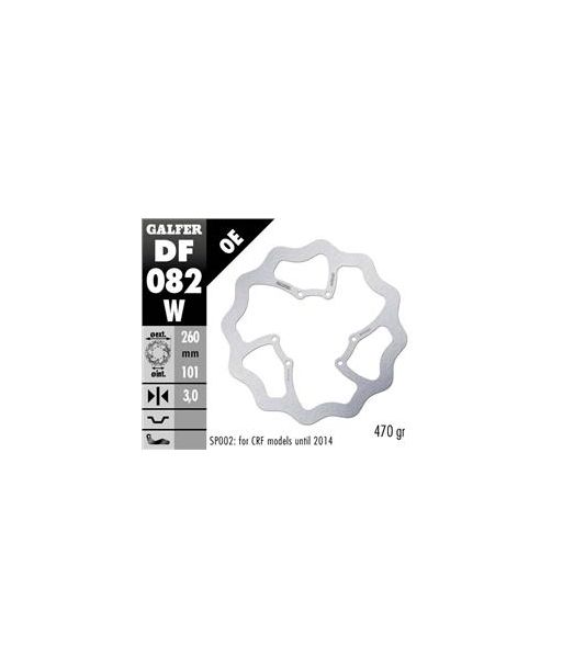 DISC WAVE FLOATING (C. STEEL) 260x3mm