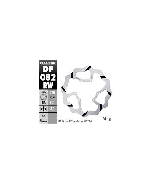 DISC WAVE FIXED GROOVED 260x3mm