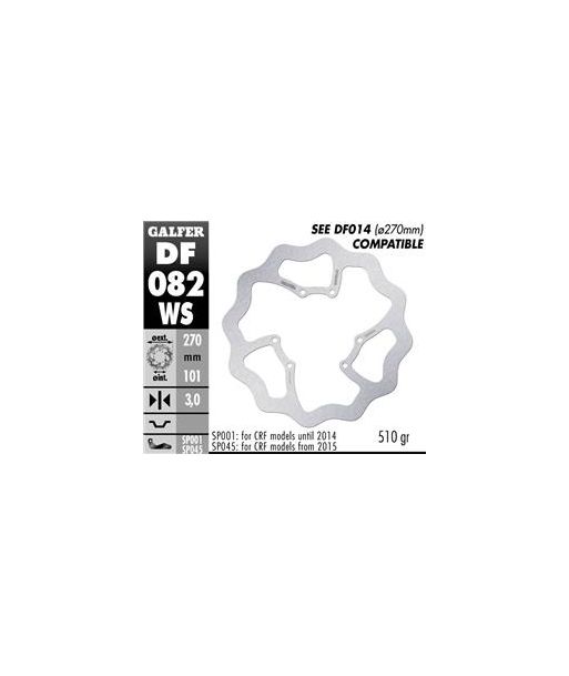 DISC WAVE FIXED 260x3mm