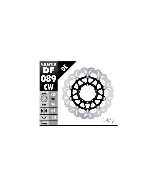 DISC WAVE FLOATING COMPLETE (C. ALU.) 320x4,5mm