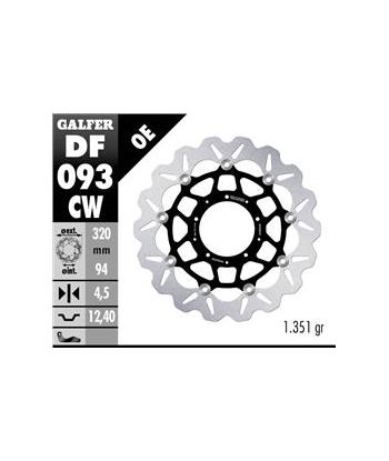 DISC WAVE FLOATING COMPLETE (C. ALU.) 320x4,5mm