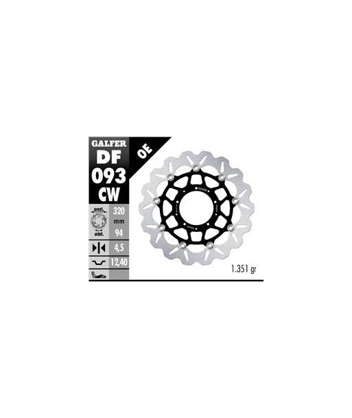 DISC WAVE FLOATING COMPLETE (C. ALU.) 320x4,5mm