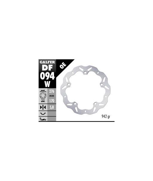 DISC WAVE FIXED 276x5.8mm