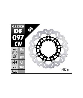 DISC WAVE FLOATING COMPLETE (C. ALU.) 296x4mm