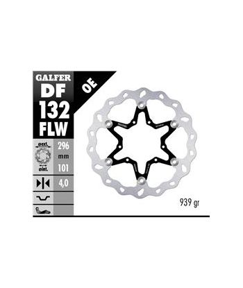 DISC WAVE FLOTATING (C. STEEL) 296x4mm