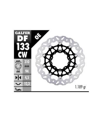 DISC WAVE FLOATING COMPLETE (C. ALU.) 310x4,5mm