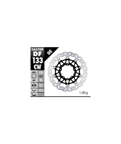 DISC WAVE FLOATING COMPLETE (C. ALU.) 310x4,5mm