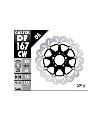 DISC WAVE FLOATING COMPLETE (C. ALU.) 300x5mm