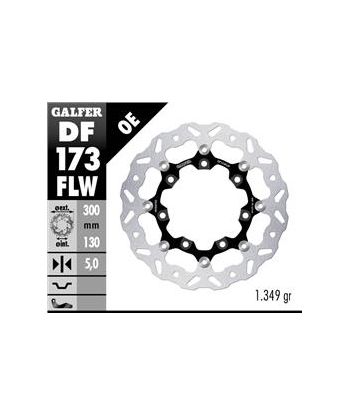 DISC WAVE FLOATING (C. STEEL) 300x5mm