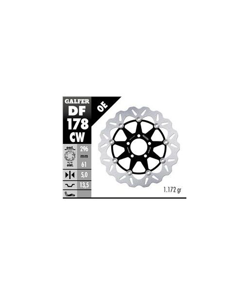 DISC WAVE FLOATING COMPLETE (C. ALU.) 296x5mm