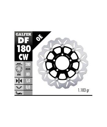DISC WAVE FLOATING COMPLETE (C. ALU.) 280x5mm