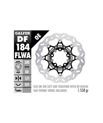 DISC WAVE FLOATING (C. STEEL) 300x5mm PHONIC ABS