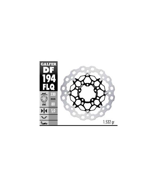 DISC WAVE FLOATING COMPLETE RIGHT(C. ALU.) 330x5mm