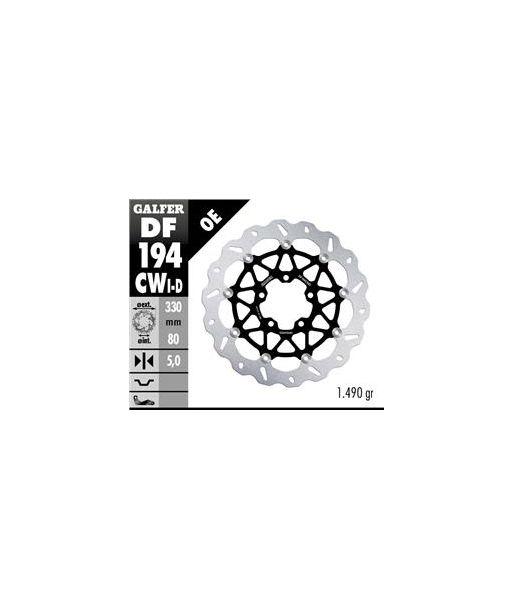DISC CUBIQ FLOATING (C. STEEL) 330x5mm