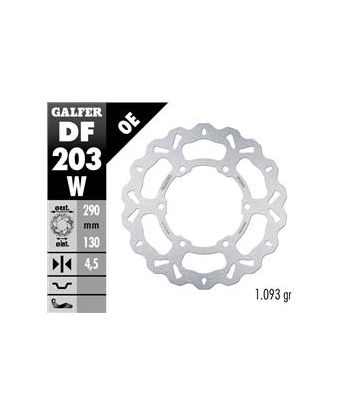 DISC WAVE FLOATING COMPLETE (C. ALU.) 290x4,5mm