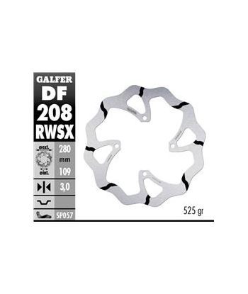 DISC WAVE FLOATING GROOVED (C. STEEL) 270X3MM