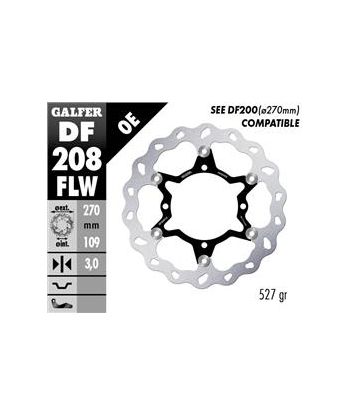 DISC WAVE FIXED GROOVED OVERSIZE 280x3mm