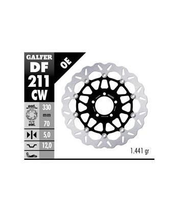 DISC CUBIQ FLOATING (C. STEEL) 330x5mm
